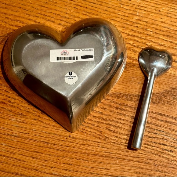 NWT Inspired Generations Leopard Lil Heart Decorative Dish With Spoon - Picture 4 of 4